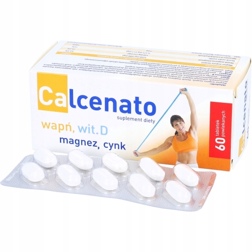 CALCENATO-Wapn-Witamina-D3-magnez-cynk-60-tabletek