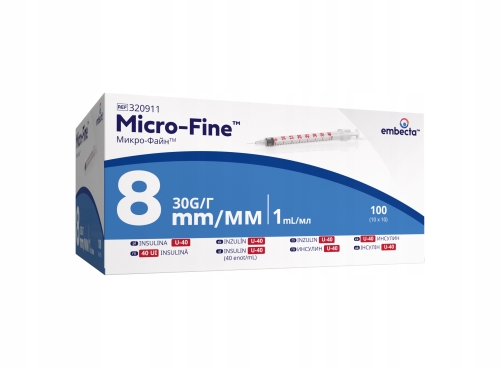 Strzykawki-insulinowe-Micro-Fine-1ml-U40-z-igla-G30x8mm-100-szt