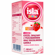 Różowo-biała saszetka syropu isla junior.png