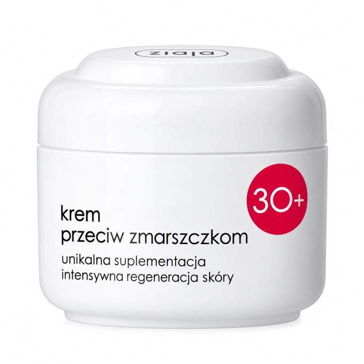 Minimalistyczny słoiczek kremu Ziaja 30+.png