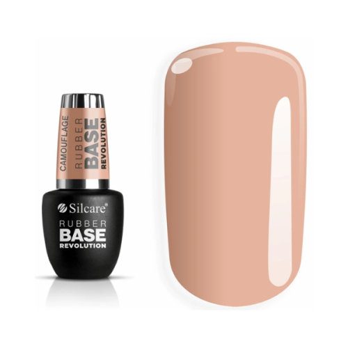 Silcare Rubber Base Revolution Porcelain - baza kauczukowa pod lakier hybrydowy w odcieniu kremowego, dziewczęcego różu. (5).png