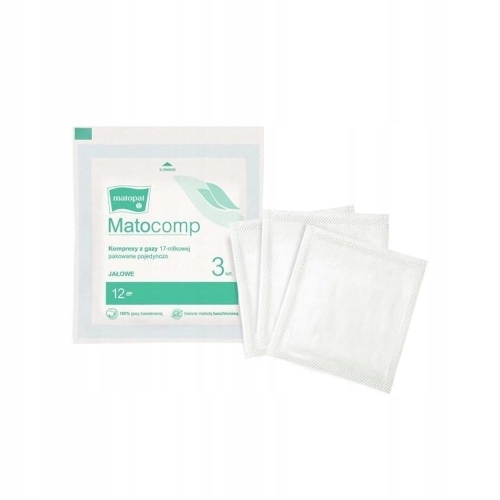 KOMPRESY-Z-GAZY-GAZOWE-GAZIKI-MATOCOMP-TZMO-JALOWE-7CMX7CM-A-3-17N-12W