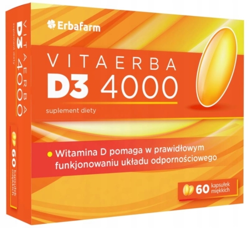 VitaErba-D3-4000-witamina-D3-odpornosc-Erbafarm-60-kapsulek