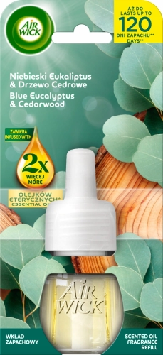Air-Wick-Wklad-Zapachowy-Niebieski-Eukaliptus-Drzewo-Cedrowe-19ml