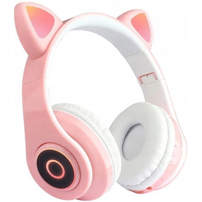 Sluchawki-bezprzewodowe-nauszne-Kocie-uszy-dla-dzieci-RGB-bluetooth