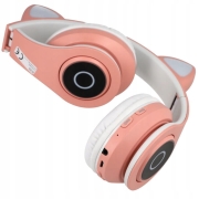 Sluchawki-bezprzewodowe-nauszne-Kocie-uszy-dla-dzieci-RGB-bluetooth-Stan-opakowania-oryginalne