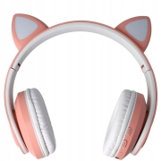 Sluchawki-bezprzewodowe-nauszne-Kocie-uszy-dla-dzieci-RGB-bluetooth-Marka-Smartzone