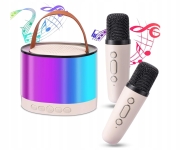 MINI-ZESTAW-DO-KARAOKE-2SZT-MIKROFONY-GLOSNIK-BEZPRZEWODOWY-DLA-DZIECI