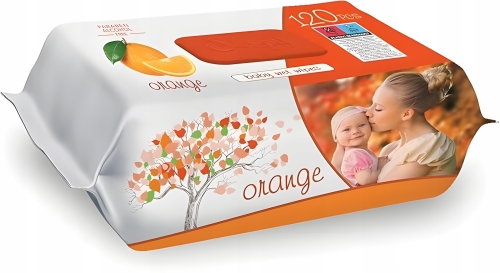 CHUSTECZKI-SLEEPY-NAWILZANE-DLA-DZIECI-POMARANCZA-120SZT