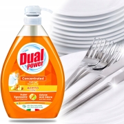 Plyn-do-mycia-naczyn-Dual-Power-Przyjemny-1-l-Waga-produktu-z-opakowaniem-jednostkowym-1-kg
