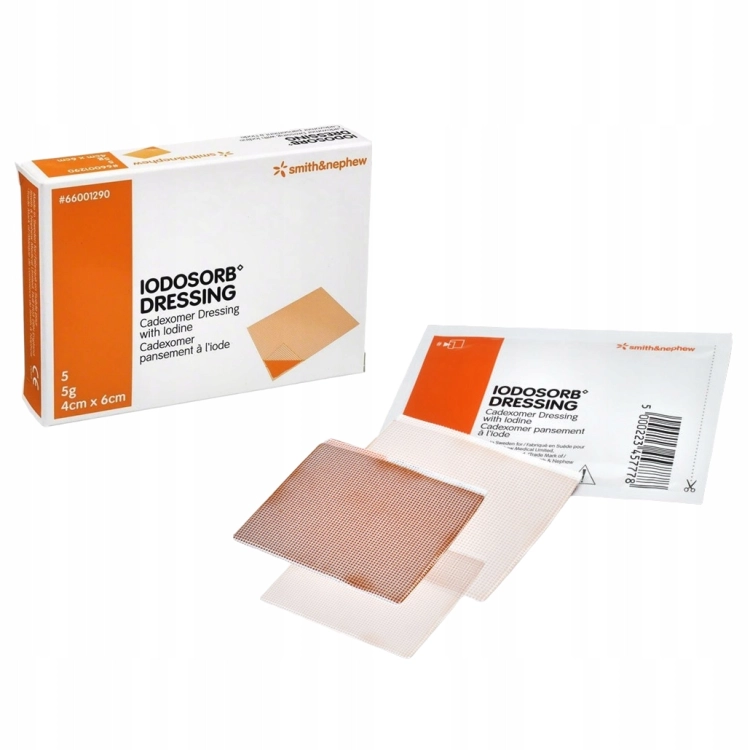 Iodosorb-Dressing-4cm-x-6cm-5g-opatrunek-z-jodyna-Smith-Nephew-1szt