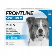 FRONTLINE-SPOT-ON-M-KROPLE-PCHLY-KLESZCZE-NA-90DNI-DLA-PSA-10-20kg-3x1-34ml-Marka-Frontline