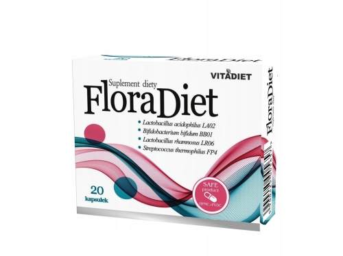 FloraDiet-20-kaps-VITADIET-probiotyk-L-rhamnosus-S-thermophilus