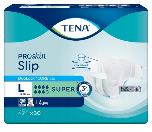 TENA-SLIP-PROSKIN-SUPER-pieluchomajtki-L-nietrzymanie-moczu-30szt